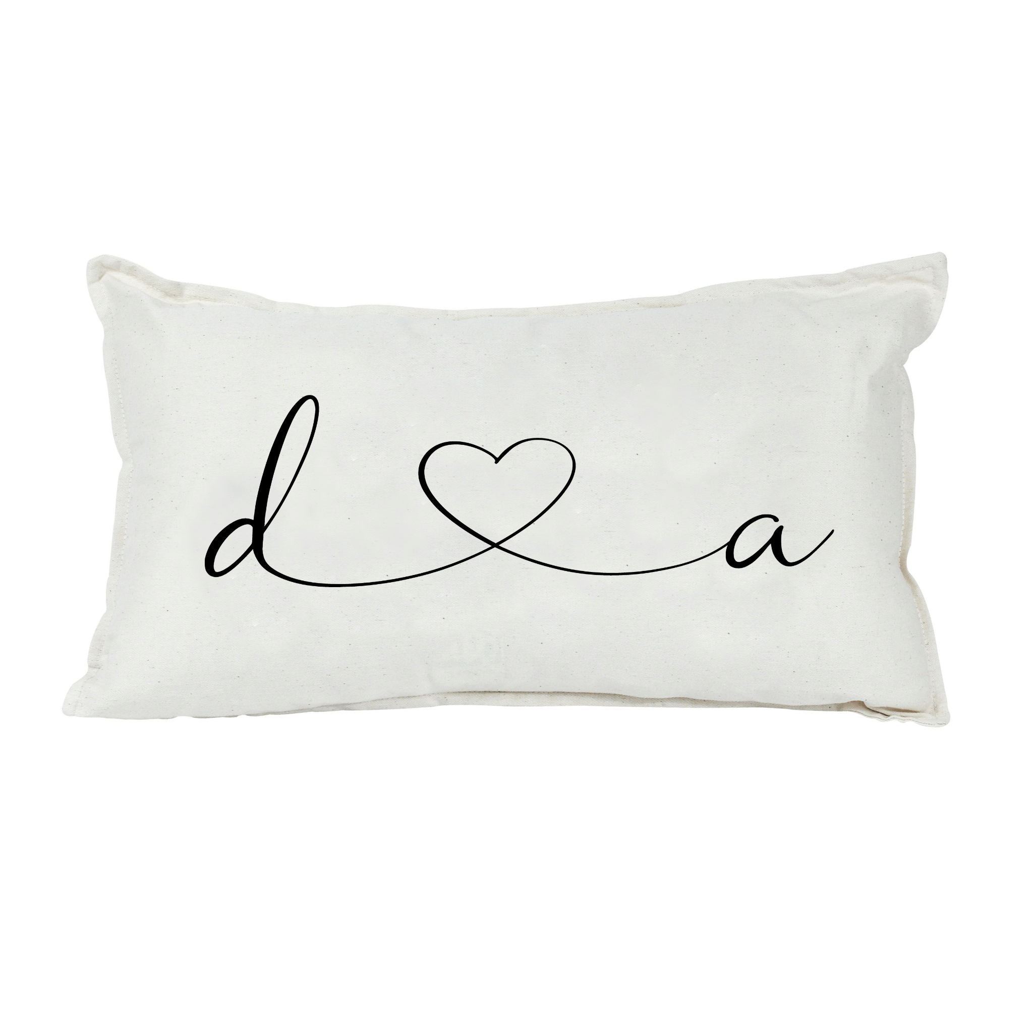 Love Letters Shaped Throw Pillow