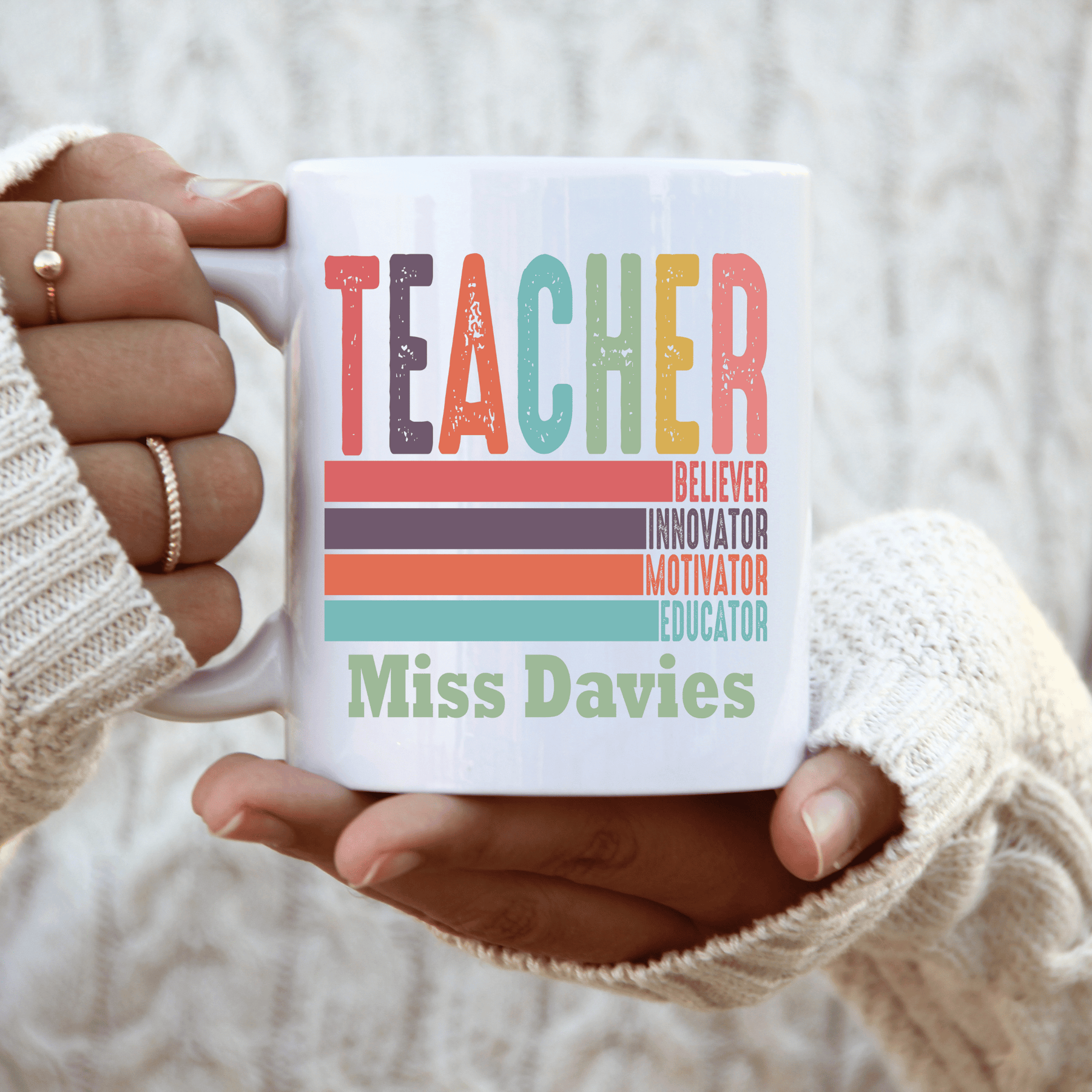 TEACHER BELIEVER MUG