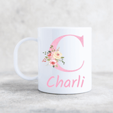 PINK LETTER PLASTIC MUG