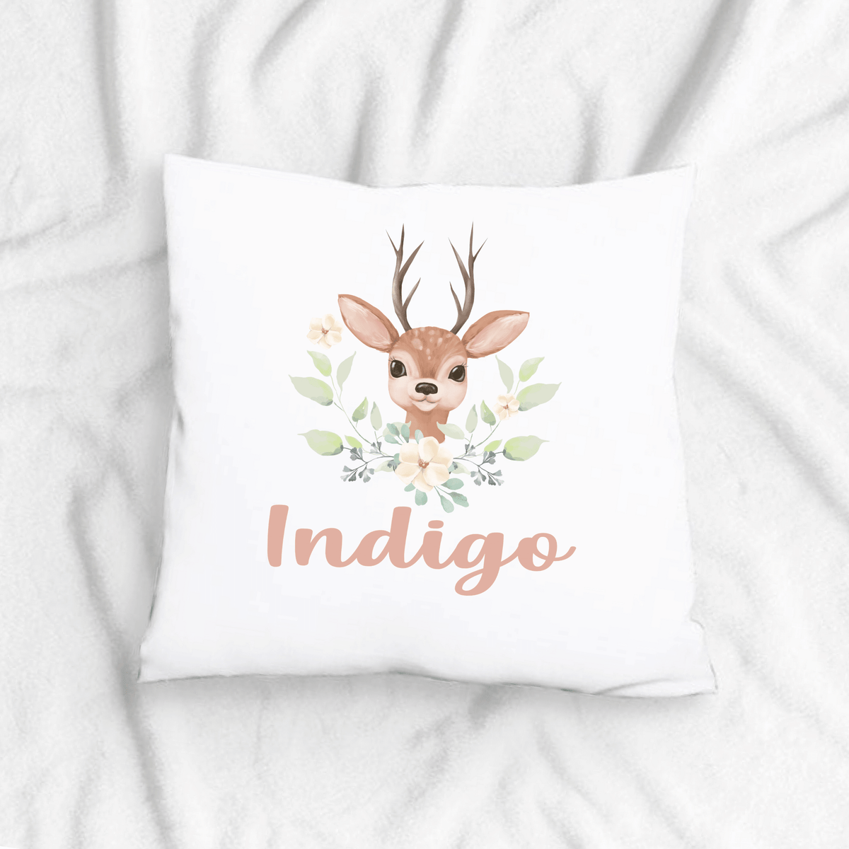 Lil Green Rhino animal pillow DEER PILLOW