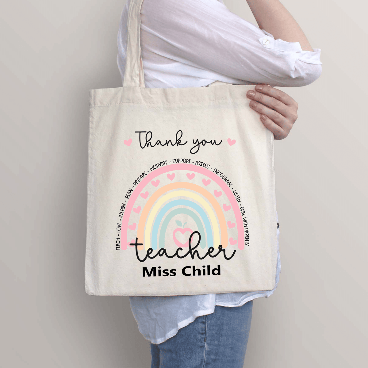 Canvas discount teacher bag